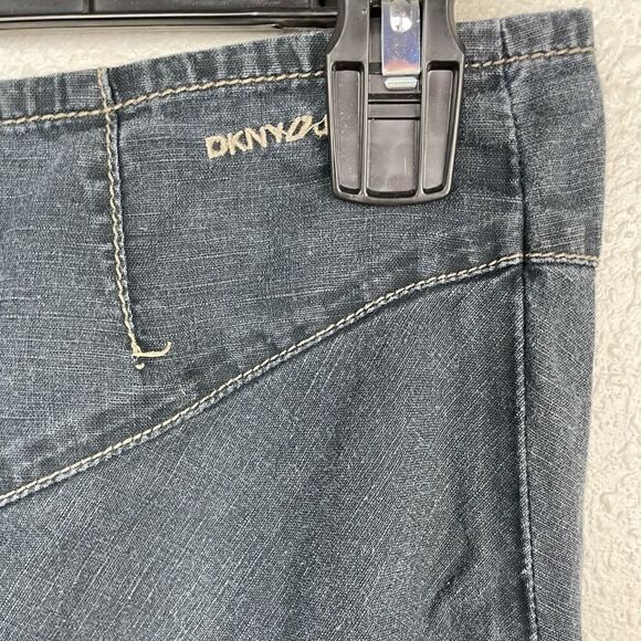 DKNY Jeans Linen Blend Shirt Size 8 EUC - Picture 8 of 8